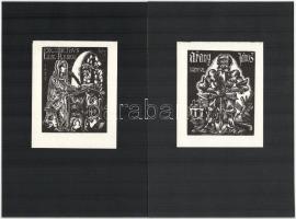 Szoboszlai Mata János: Husz fametszetű könyvjegy a magyar parnasszusról. Dr. Mitrovits Gyula magyar,...