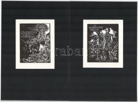 Szoboszlai Mata János: Husz fametszetű könyvjegy a magyar parnasszusról. Dr. Mitrovits Gyula magyar,...