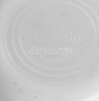 6 darab tejüveg kávés csésze alátéttel, grátisz cukortartóval, jelzett, hibátlan