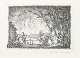 Rudnay Gyula (1878-1957): Tánc. Rézkarc, papír, jelzés nélkül, Rudnay hagyaték felirattal. Számozott...