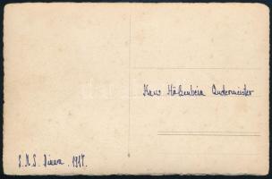 1914 Az S.M.S. Dinara osztrák-magyar Huszár-osztályú romboló legénysége ismerkedik az új Skoda légvé...