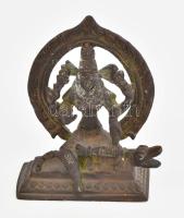 Maa Ganga. Indokína, cca 1900, bronz, m: 12 cm