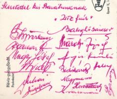 1948 A Zalaegerszegi Torna Egylet ZITE ZTE labdarúgó csapat tagjai által aláírt képeslap