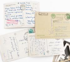 Magyar sportolók és sportcsapatok által aláírt 26 db képeslap a világ minden tájáról. Kajakosok, úsz...