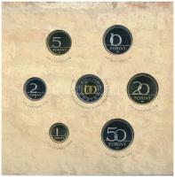 2005. 1Ft-100Ft (7xklf) forgalmi sor szettben + 2005. 10Ft "József Attila" T:PP 
Adamo FO...