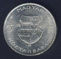 1946. 5Ft Ag "vastag Kossuth" T:2 kis ph