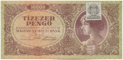 1945. 10.000P "L 806 065460" sorszámmal , "MNB" bélyeggel T:XF  Adamo P23e