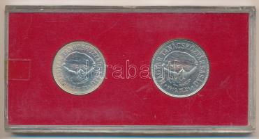 1968. 50Ft Ag + 100Ft Ag "Tanácsköztársaság" eredeti piros "MNB" plasztik tokban...