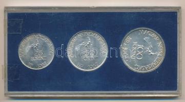 1967. 25Ft Ag + 50Ft Ag + 100Ft Ag "Kodály" sor eredeti kék "MNB" tokban T:BU pa...