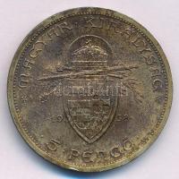 1938. 5P Ag "Szent István" T:AU patina Adamo P8.1