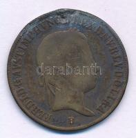 1844B 20kr Ag "V. Ferdinánd" T:F patina Huszár: 2081., Unger III.: 1419.