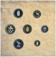 2005. 1Ft-100Ft (7xklf) forgalmi sor szettben + 2005. 10Ft "József Attila" T:PP kis patina...