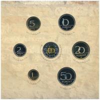 2005. 1Ft-100Ft (7xklf) forgalmi sor szettben + 2005. 10Ft "József Attila" T:PP kis patina...