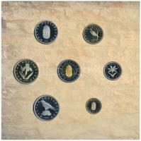 2005. 1Ft-100Ft (7xklf) forgalmi sor szettben + 2005. 10Ft "József Attila" T:PP kis patina...