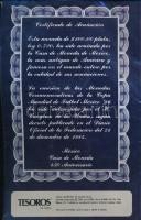 Mexikó 1985. 100P Ag "Labdarúgó Világbajnokság 1986. - Mexikó" "Tesoros del mundial&q...