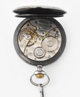 Doxa fegyveracél nyitott zsebóra, szép számlap, jelzett tok, működő, jó állapotban 50 mm hozzá fém ó...