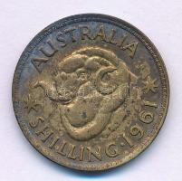 Ausztrália 1961. 1Sh Ag "II. Erzsébet" T:VF patina Australia 1961. 1 Shilling Ag "Eli...
