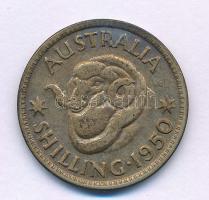 Ausztrália 1950. 1Sh Ag "VI. György" T:VF patina Australia 1950. 1 Shilling Ag "Georg...