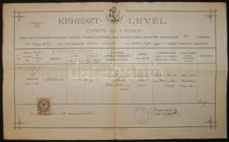 1888 Krizsán Mihály a Ranolder Intézet igazgatójának aláírása