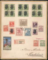 Schima András (Bandi) (1882-1959): Hungária 1920. Politikai és irredenta témájú grafika. Akvarell, v...