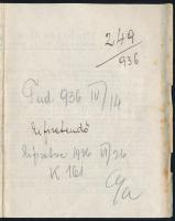 1936 Az Ereklyés Országzászló Nagybizottságának tagdíjfizetési felhívás Irredenta 24x16 cm