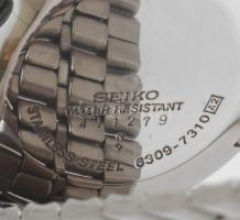 Seiko automata férfi karóra, naptár funkcióval, fluoreszkáló számlappal. Működő, jó állapotban fém s...
