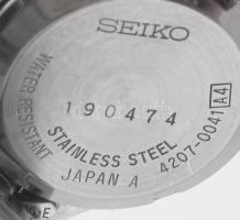 Seiko automata női karóra, naptár funkcióval. Működő, jó állapotban fém szíjjal 22 mm