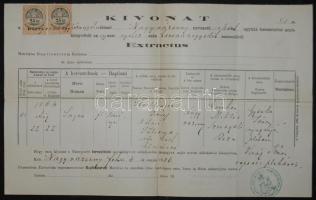 1886 Virág János későbbi tartományfőnök-helyettes aláírása