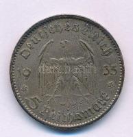 Német Harmadik Birodalom 1935A 5M Ag "Garnisonkirche" T:XF patina German Third Reich 1935A...