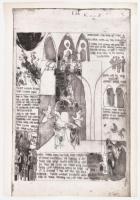 Würtz Ádám (1927-1994): Shakespeare illusztráció (Rómeó és Júlia), rézkarc-akvatinta, papír, jelzés nélkül, 49,5x30 cm