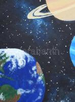 Tuba Krisztina: A bolygók. Olaj, vászon, jelzés nélkül 41x50 cm