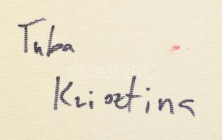 Tuba Krisztina: Rózsaszín tejút. Olaj, vászon, jelzett a hátoldalon 45x45 cm