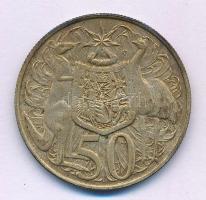 Ausztrália 1966. 50c Ag "II. Erzsébet" T:XF patina Australia 1966. 50 Cents Ag "Eliza...