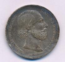 Hollandia 1872. 2 1/2G Ag "III. Vilmos" T:XF,VF ph., patina Netherlands 1872. 2 1/2 Gulden Ag "William III" C:XF,VF edge errors, patina Krause KM#82