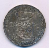 Hollandia 1872. 2 1/2G Ag "III. Vilmos" T:XF,VF ph., patina Netherlands 1872. 2 1/2 Gulden...