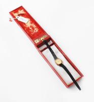 Roamer svájci női mechanikus karóra, arany (Au) 14k óratesttel, jelzett, bőr szíjjal, eredeti kissé ...