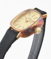 Roamer svájci női mechanikus karóra, arany (Au) 14k óratesttel, jelzett, bőr szíjjal, eredeti kissé ...