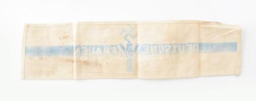 cca 1930/40 Deutsches Frauen karszalag, némi folttal, de összességében jó állapotban, 11x44 cm
