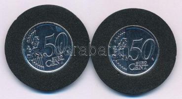 2002- 50c ezüstözött Cu-Ni (2xklf) "Nagy Magyarok / Gábor Dénes, Mátyás király" multicolor...