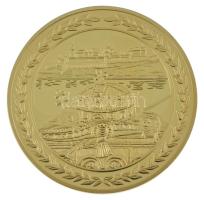 DN "Magyar Aranyóriások - Hunyadi Mátyás koronázása 1464" aranyozott Cu emlékérem kapszulá...