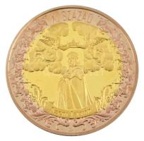 DN "Magyar Századok - X. század" kétoldalas aranyozott Cu emlékérem kapszulában (34mm) T:P...