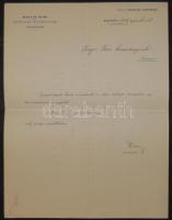 1915 Vélhetően Krausz Simon aláírása a Magyar Bank hivatalos papírján