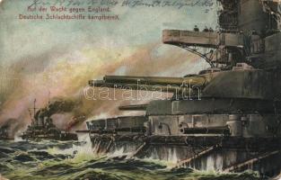 Auf der Wacht gegen England, Deutsche Schlachtschiffe kampfbereit / WWI German battlship (fa)