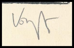 König (Kőnig) Róbert (1951-2014): Ex libris Dickinson College Library. Klisényomat, papír, jelzett, ...