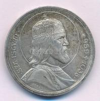 1938. 5P Ag Szent István T:AU patina Adamo P8.1