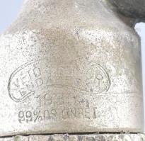 cca 1920-1930 Árpád Szikvízgyár Endrőd szódásüveg, jelzett ón fejjel (Gyuricza Elek Endrőd), az üveg...