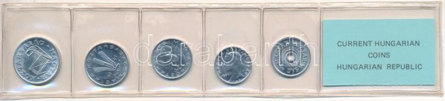 1991. 2f-50f Al (5xklf) fillér forgalmi sor fóliatokban T:UNC Adamo FO24