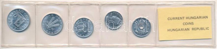 1992. 2f-50f Al (5xklf) fillér forgalmi sor fóliatokban T:UNC Adamo FO25