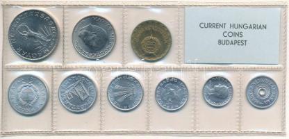 1974. 2f-10Ft (9xklf) érmés forgalmi sor fóliatokban T:UNC Adamo FO7