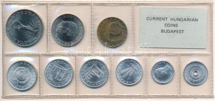 1981. 2f-10Ft (9xklf) érmés forgalmi sor fóliatokban T:UNC Adamo FO14